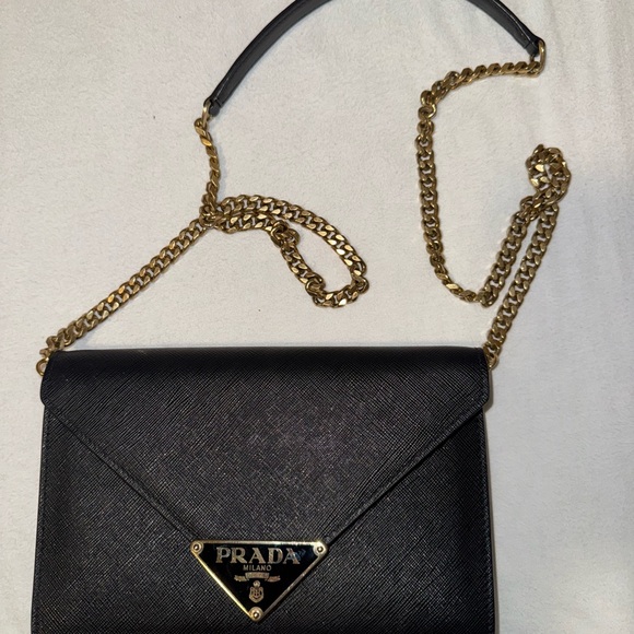 Prada Black Leather Chain Bag - Picture 1 of 2